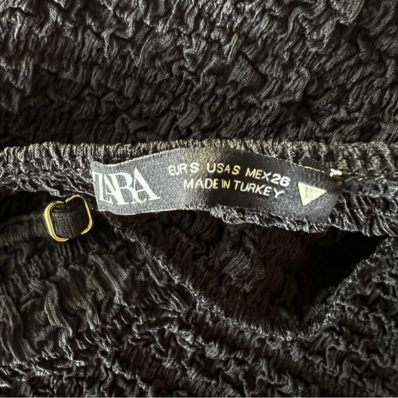 Zara Textured Halter Top Black - Picture 9 of 9